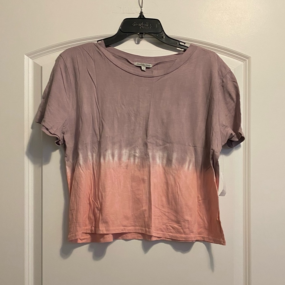 Pink and purple boxy tee
